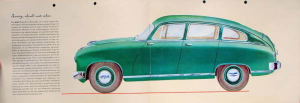 Borgward Hansa 2400 Modellprogramm 1952 Automobilprospekt (10038)